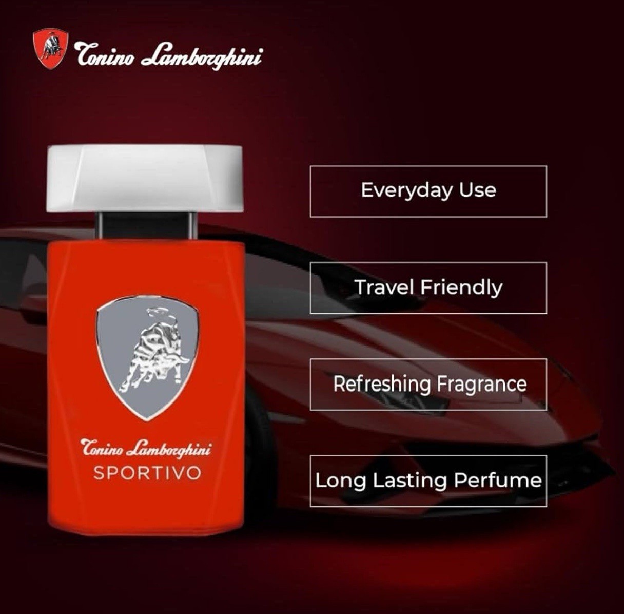 🖤 SPORTIVO by TONINO LAMBORGHINI 4.2 oz EDT Spray Cologne Men NEW Sealed Fresh