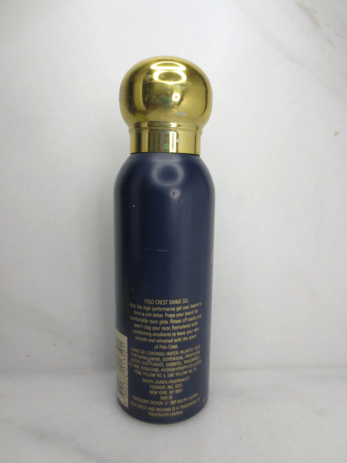 POLO RALPH LAUREN CREST SHAVE GEL 5.3 OZ NWOB