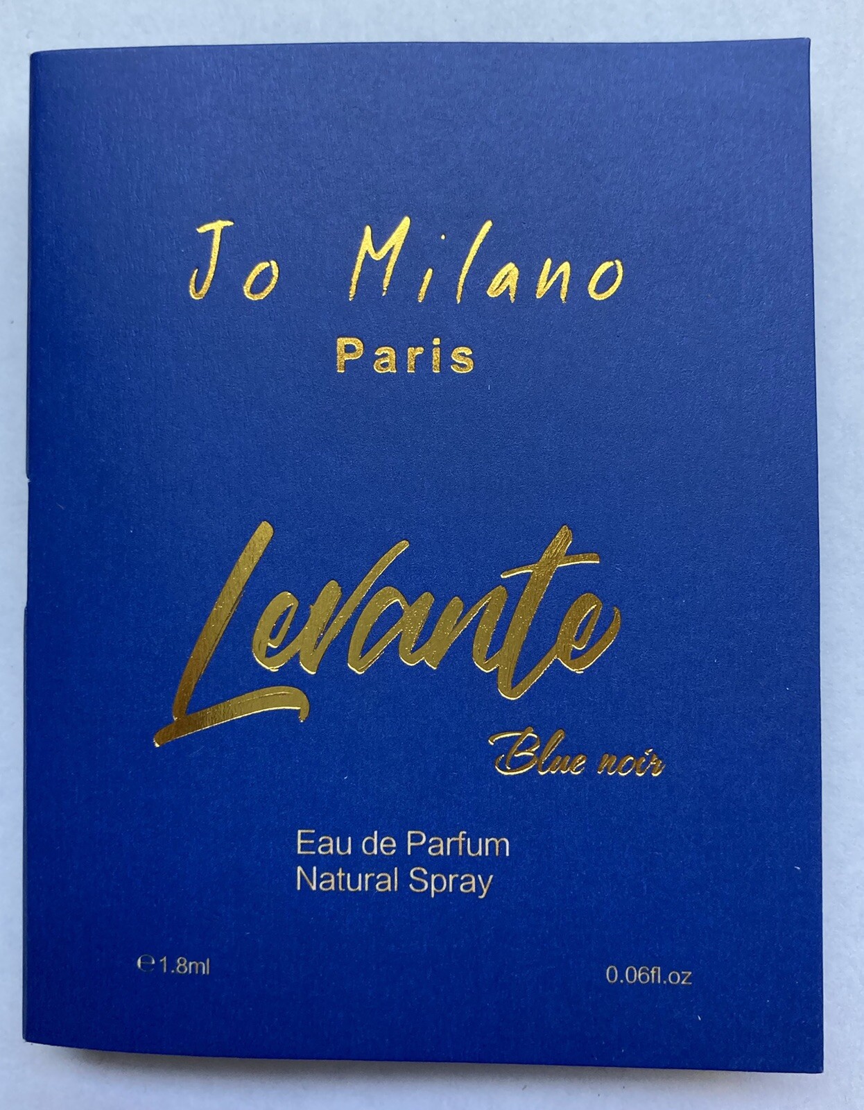 Jo Milano Levante Blue Noir .06 oz 1.8 ml EDP Spray Mini Travel Sample Vial