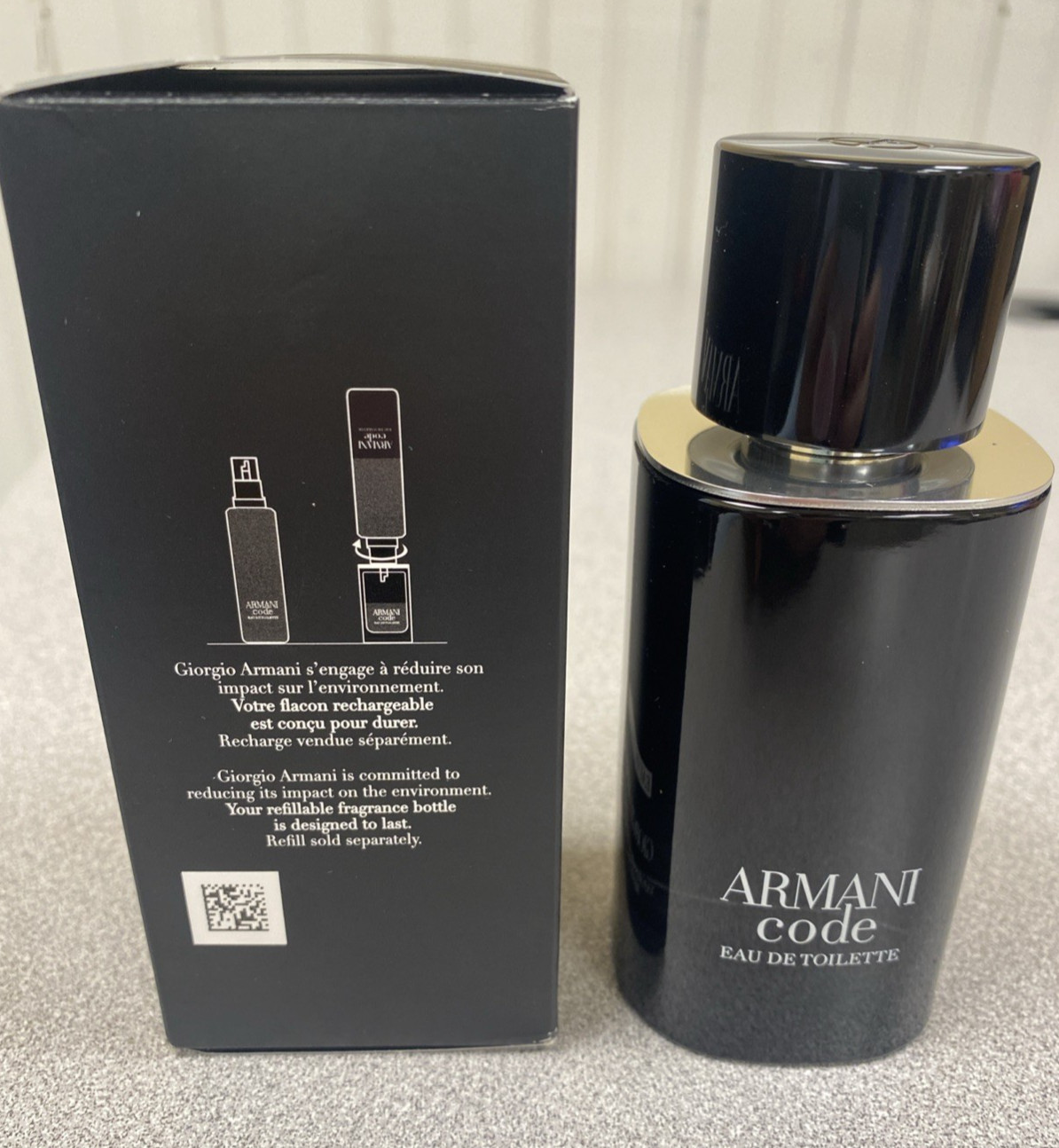 ARMANI Code Eau De Toilette Refillable Spray 2.5 Fl. Oz. NEW in Box