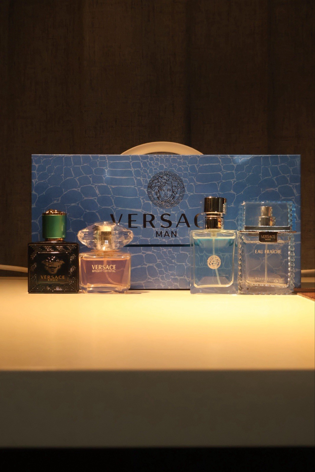 Versace Man Eau de Toilette Travel Size Spray Gift Set 4 x 30 ml Mini