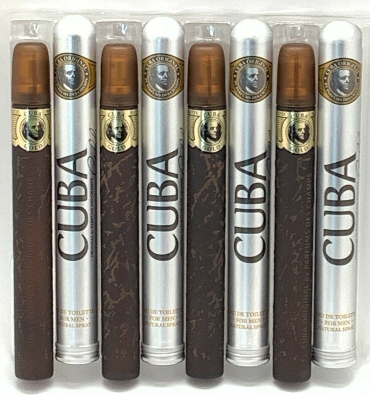 Lot of 4 Pc – CUBA GOLD Original Perfume 1.17 oz / 35ml Eau De Toilette Spray,