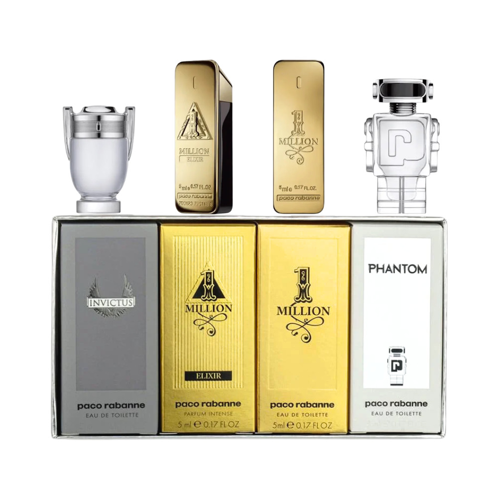 Paco Rabanne Men’s Cologne Set 4-PC Mini 0.17oz ea New in Box
