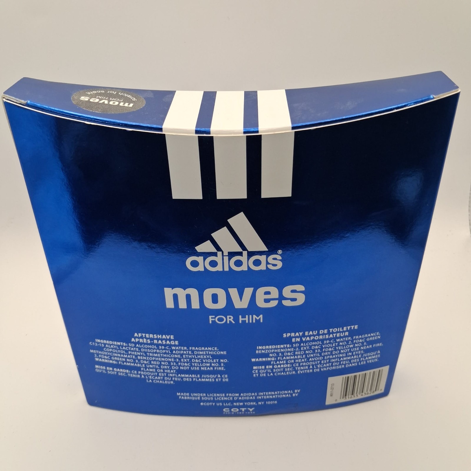 BRAND NEW IN BOX Adidas Moves for Him Eau de Toilette Spray 2 Piece Gift Set