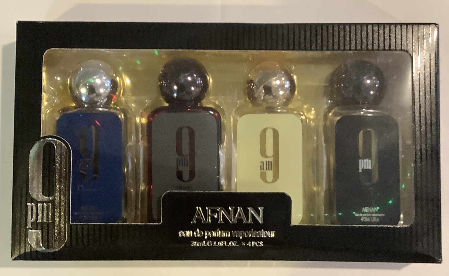 Afnan perfumes, specifically the „9 pm“ and „9 am“ collection 4 1oz Bottles New