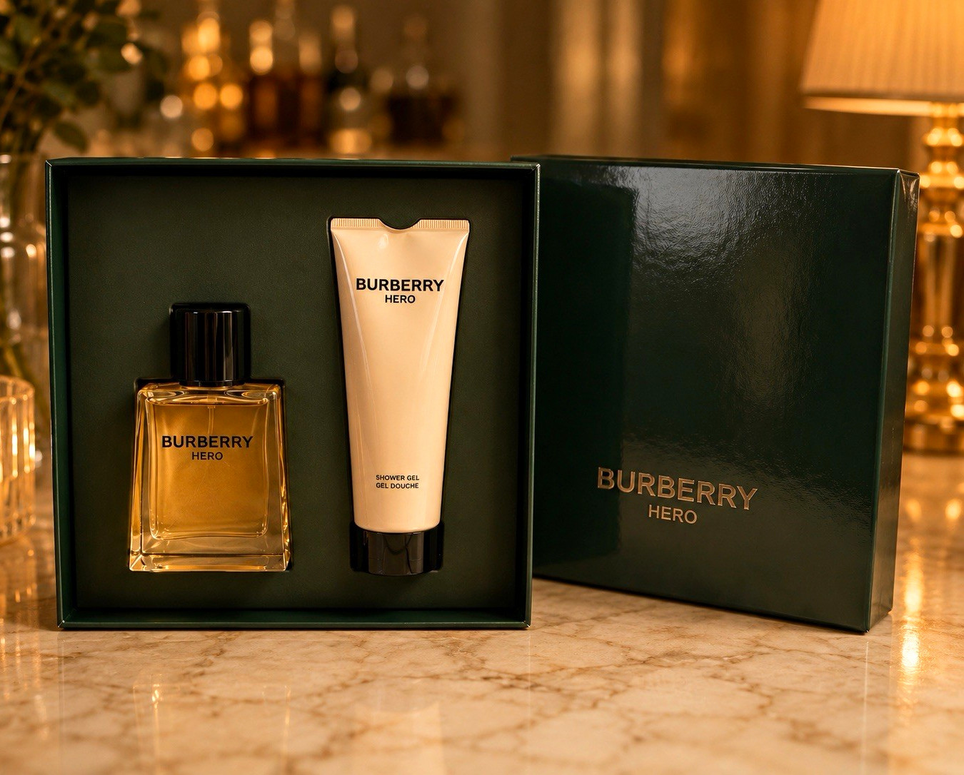 Burberry Hero Men’s Gift Sets Spray 1.6 fl oz + Shower Gel Gift Set
