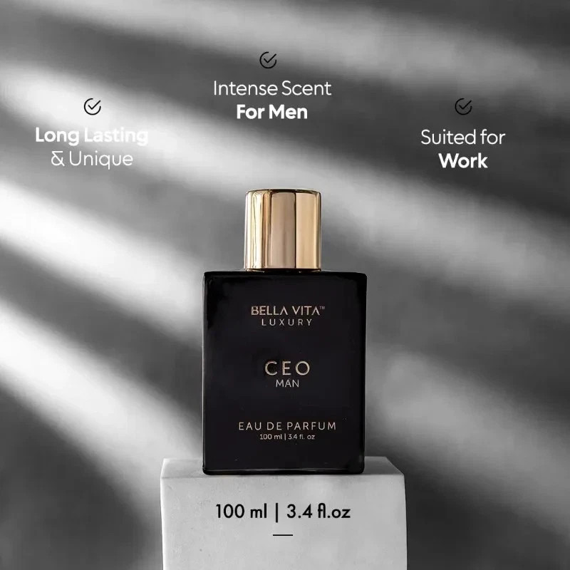 BellaVita Luxury CEO Man Eau De Parfum 100ml 3.4oz Woody for Men