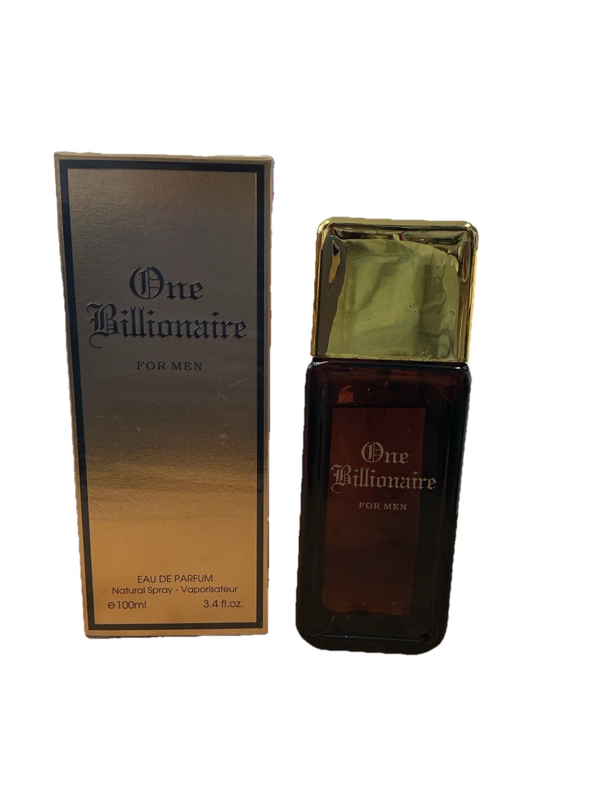 One Billionaire Men’s Cologne Eau de Parfum Natural Spray 3.4Fl. Oz.