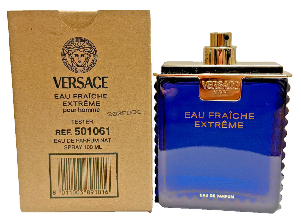 Versace Men’s Eau Fraiche Extreme EDP Spray 3.4 oz NEW No Box & Cap