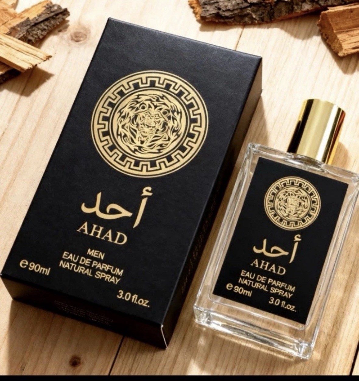 AHAD MEN EAU DE PARFUM NATURAL SPRAY 90ML 3.0 FL.OZ. NEW IN BOX SEALED