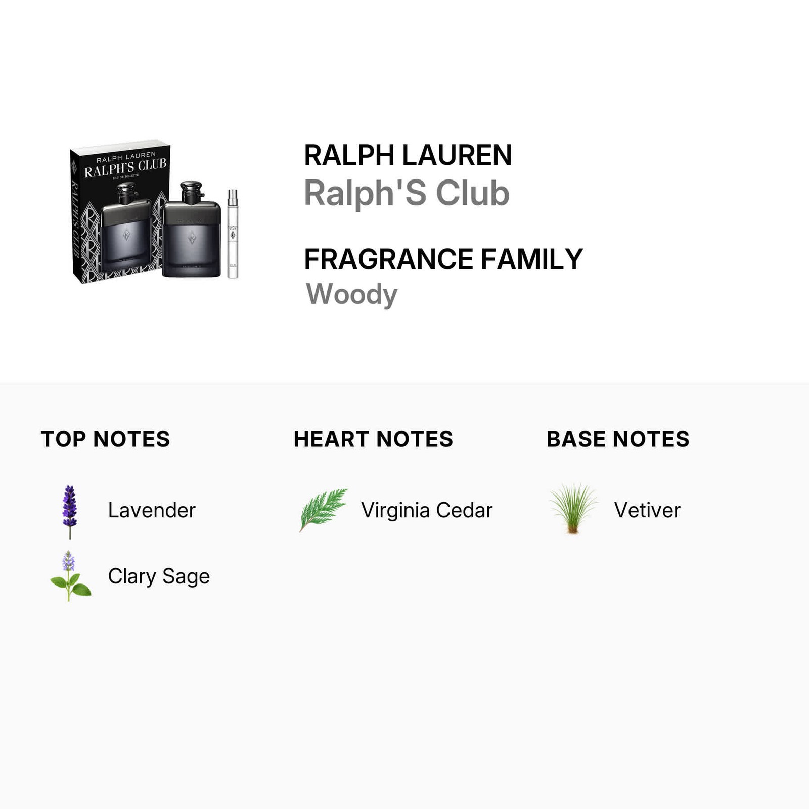 Ralph Lauren Men’s Ralph’S Club 2pcs EDT Gift Set Fragrances 3605973004382