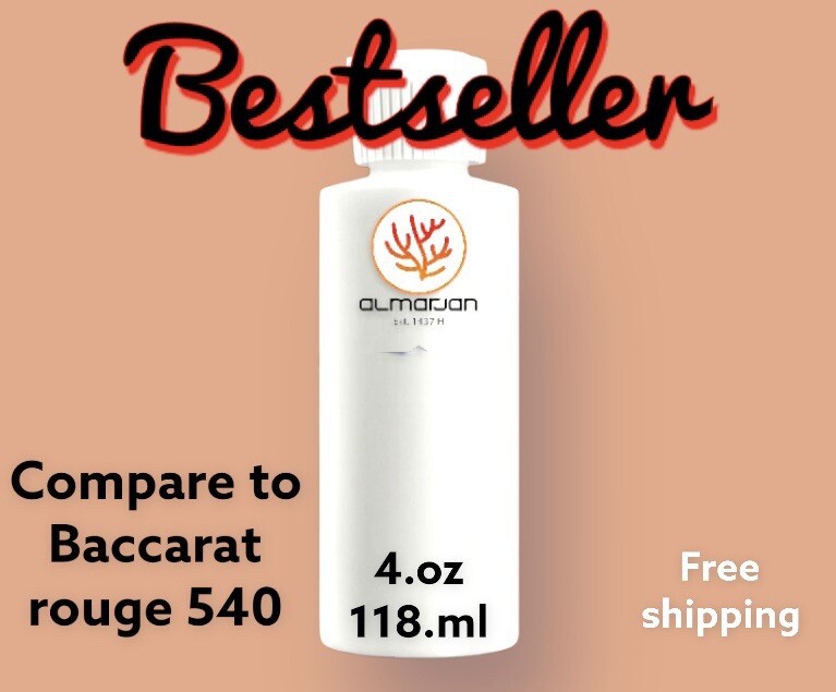 4 oz Compare BaccaratRouge 540 Cologne Body Oil Fragrance for Unisex