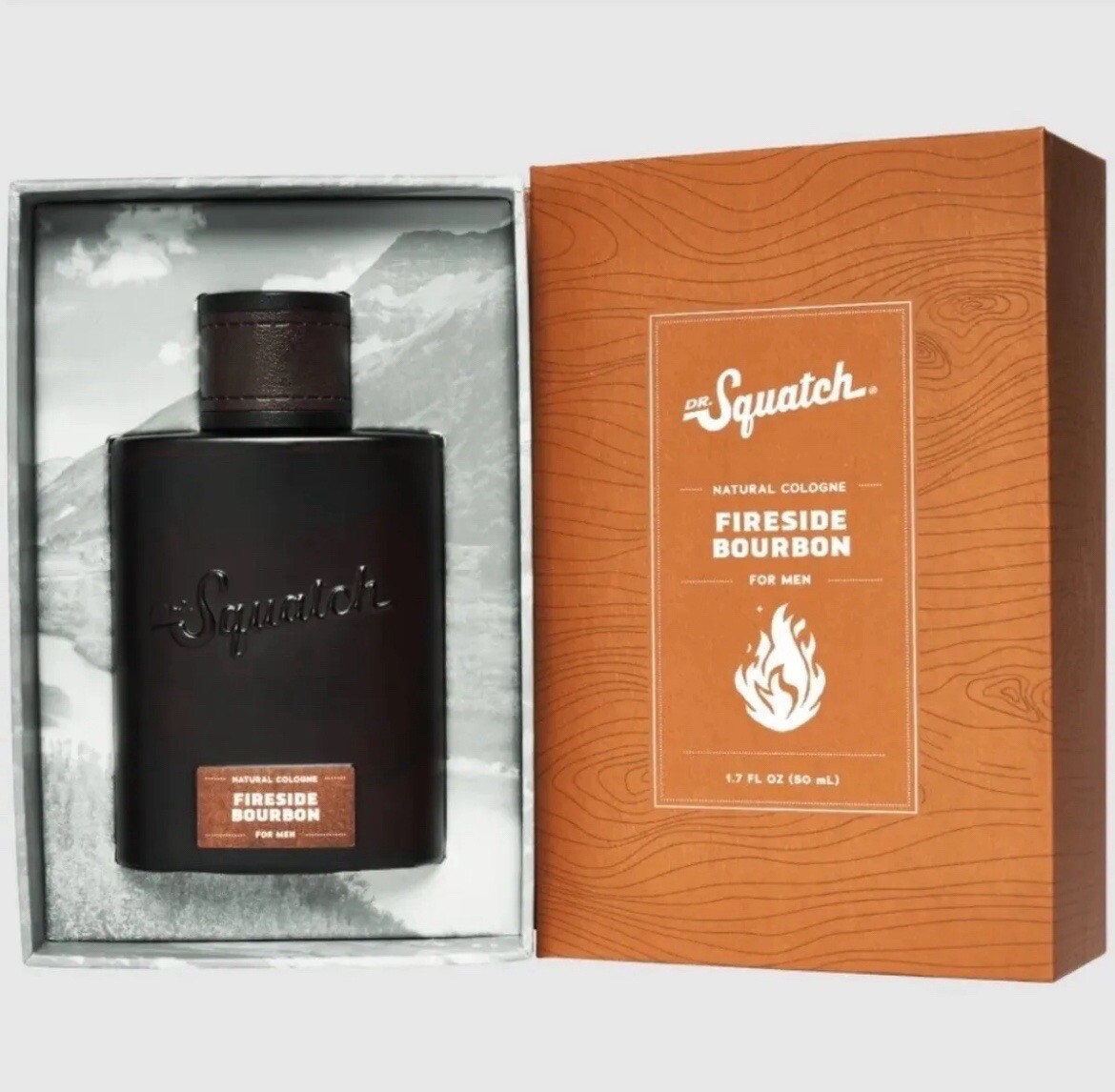 Dr. Squatch Cologne Fireside Bourbon Made in USA 1.7 Fl. Oz Sealed