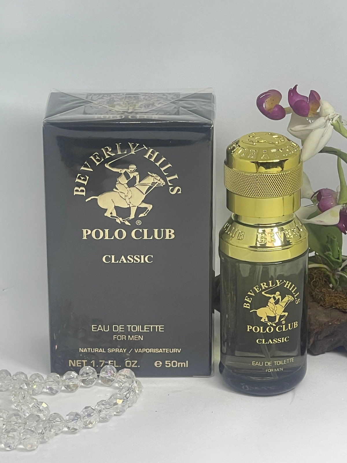 Beverly Hills Polo Club Classic EDT Spray for Men -1.7 fl oz -Factory Sealed Box