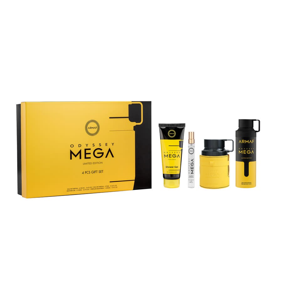 Armaf Men’s Mega Odyssey Mega Multi-Color 4pcs EDP Gift Set Fragrances