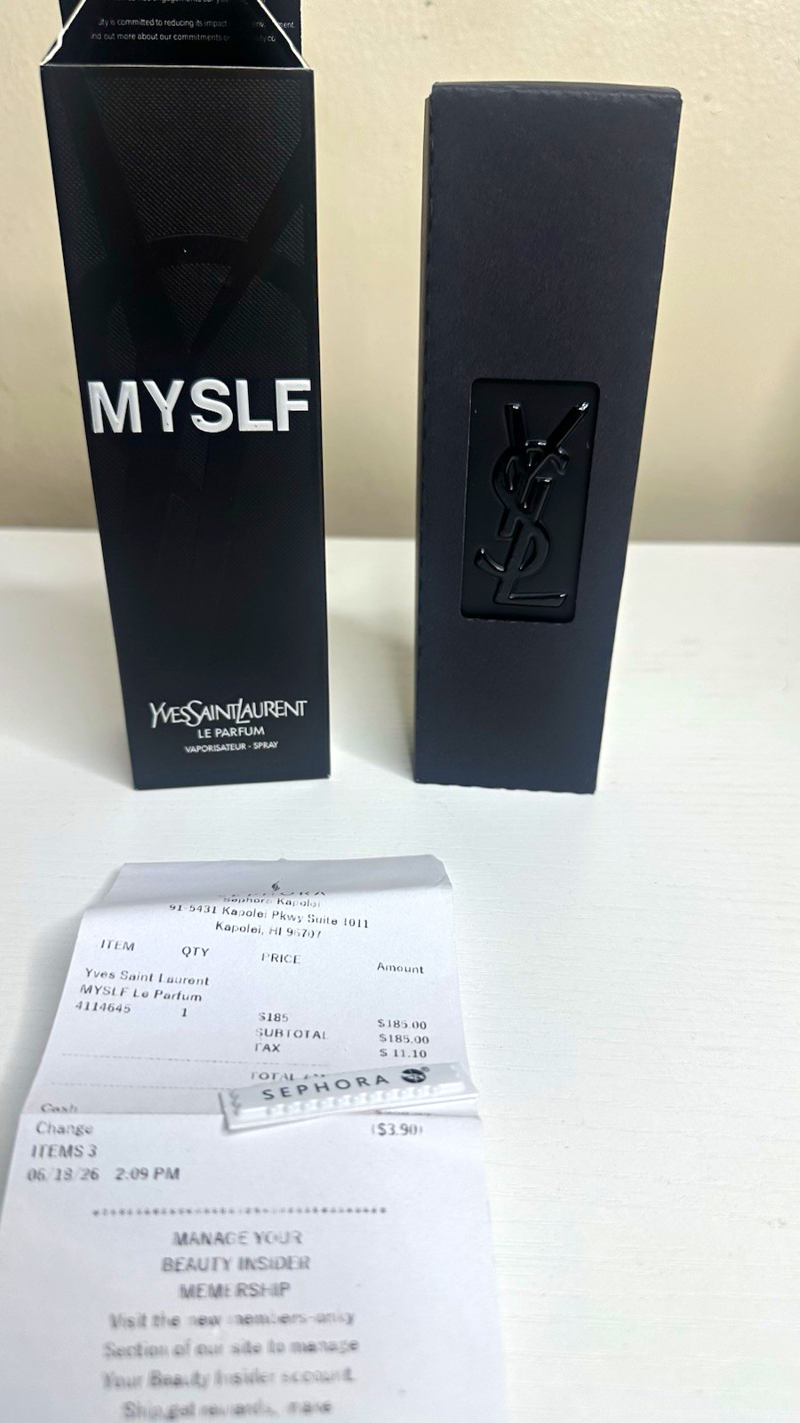 Yves Saint Laurent MYSLF Le Parfum Spray, Regular Size 3.4 fl oz