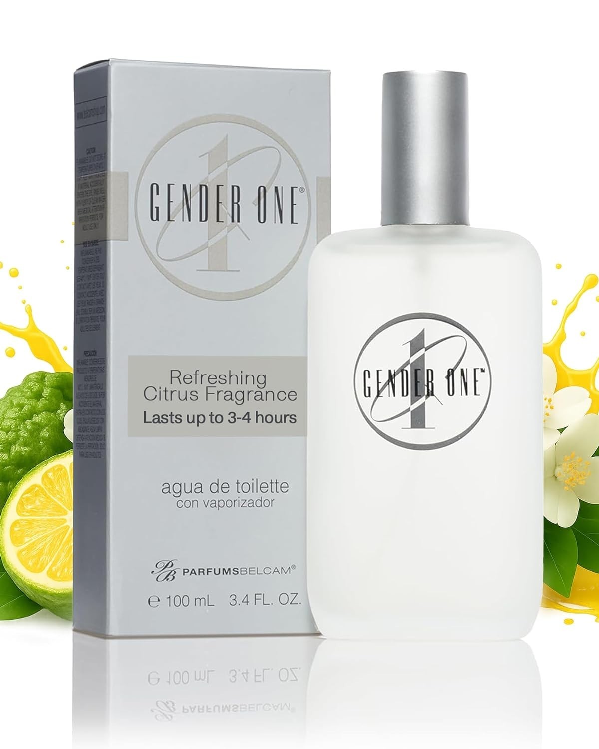 Parfums Belcam Gender One Eau de Toilette Fresh Citrus & Green Tea Scen 3.4 Oz