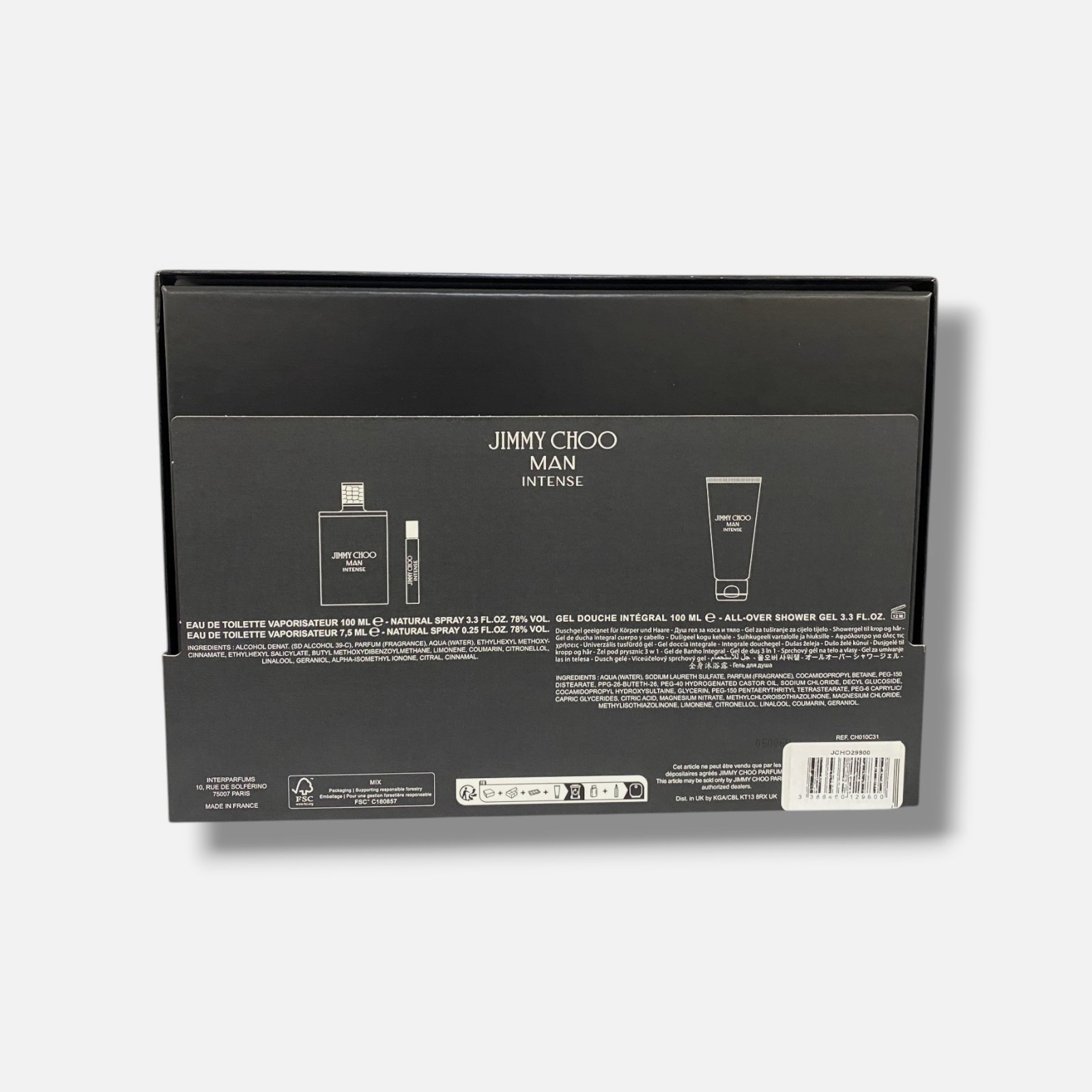 Jimmy Choo Man Intense Eau De Toilette 3-Piece Gift Set