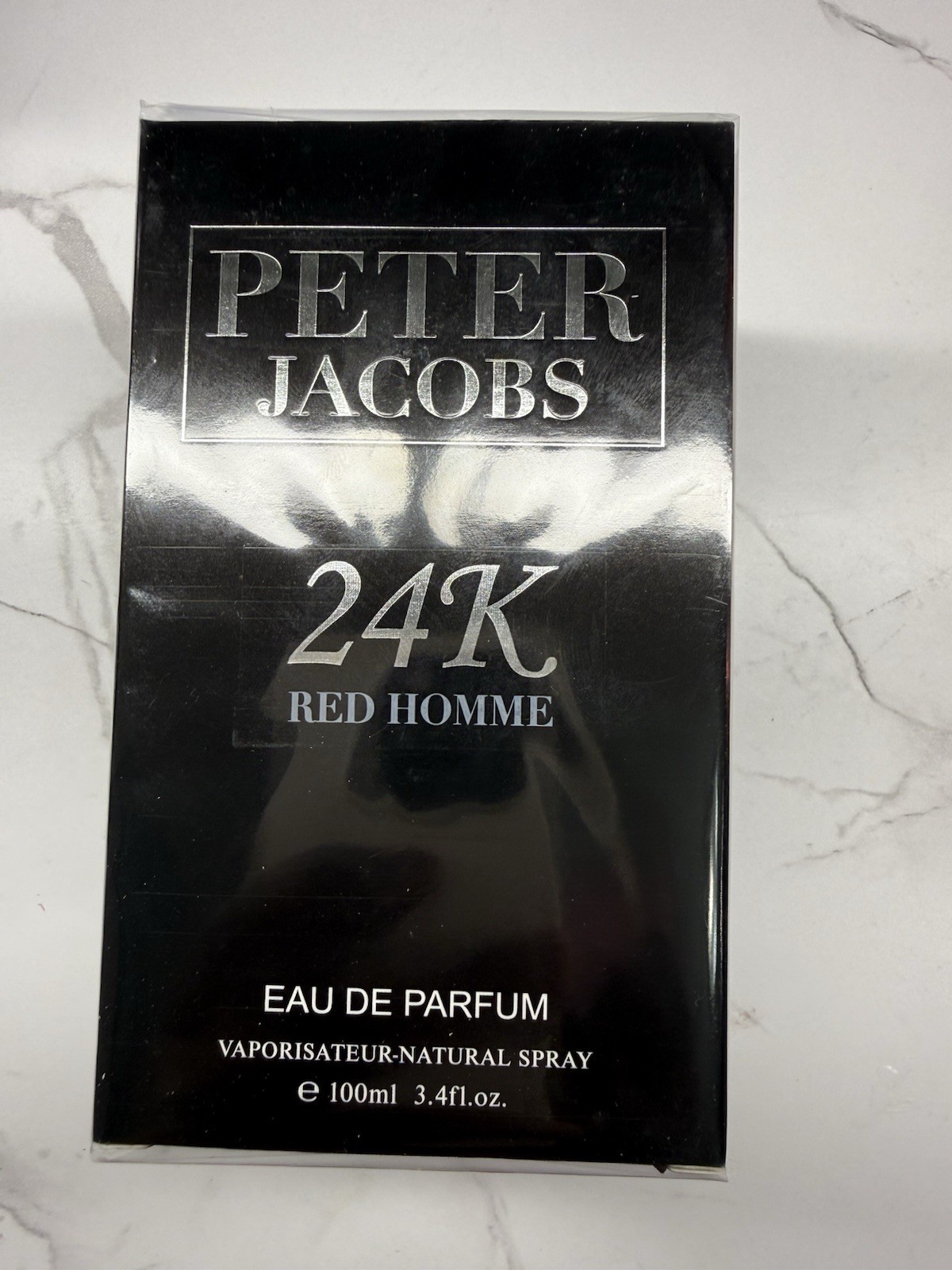 PETER JACOBS 24k RED HOMME EDP 100 ML / 3.4 OZ SPRAY SEALED BOX BRAND NEW