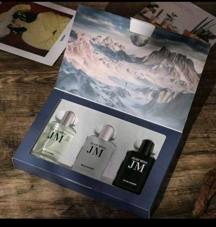 JEAN MISS Men’s Perfume Gift Set (3-In-1) – Featuring Fresh Lemon Notes (30ml Bo