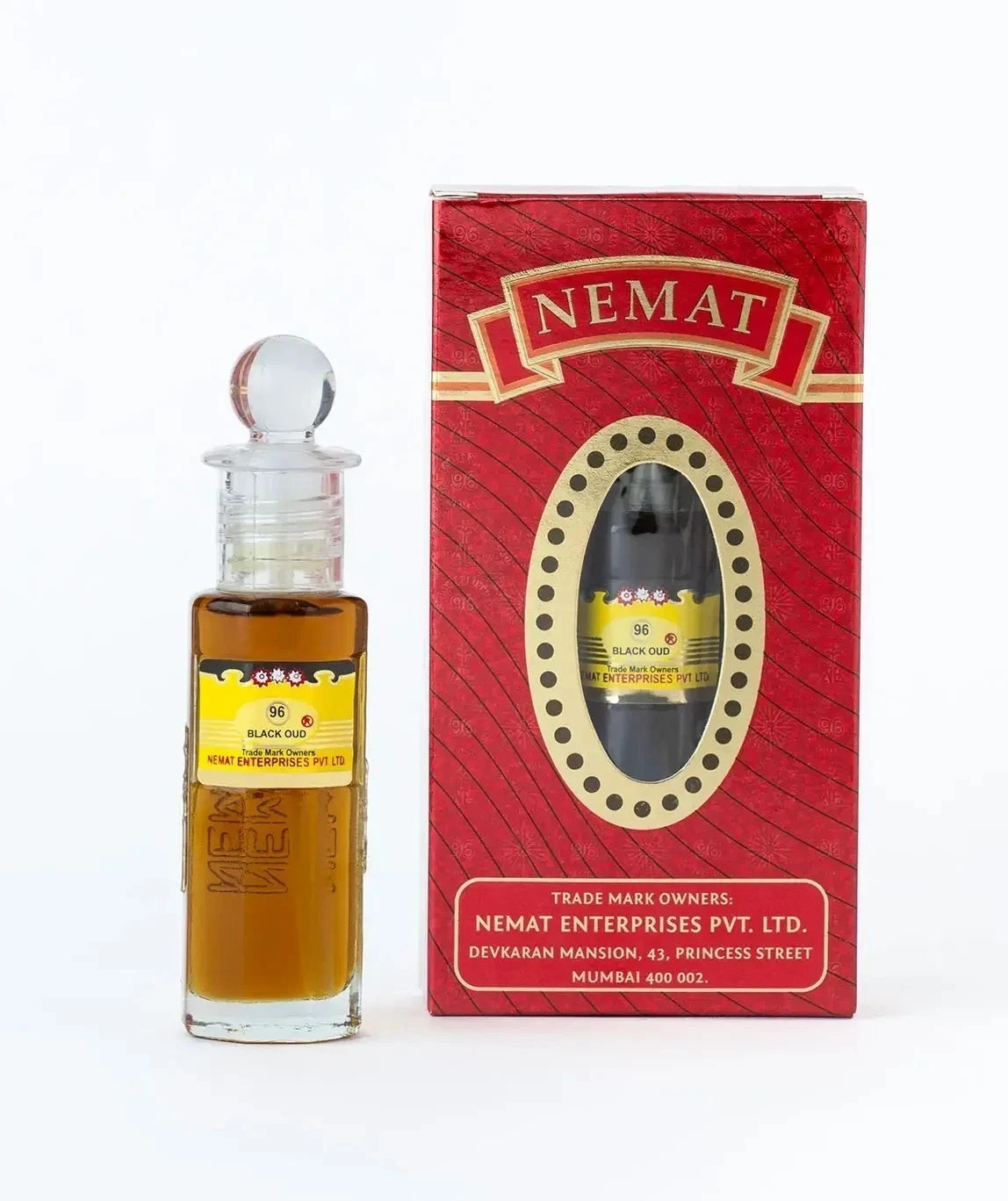 Nemat Black oud 96 25Ml Attar Perfume Oil Alcohol-Free