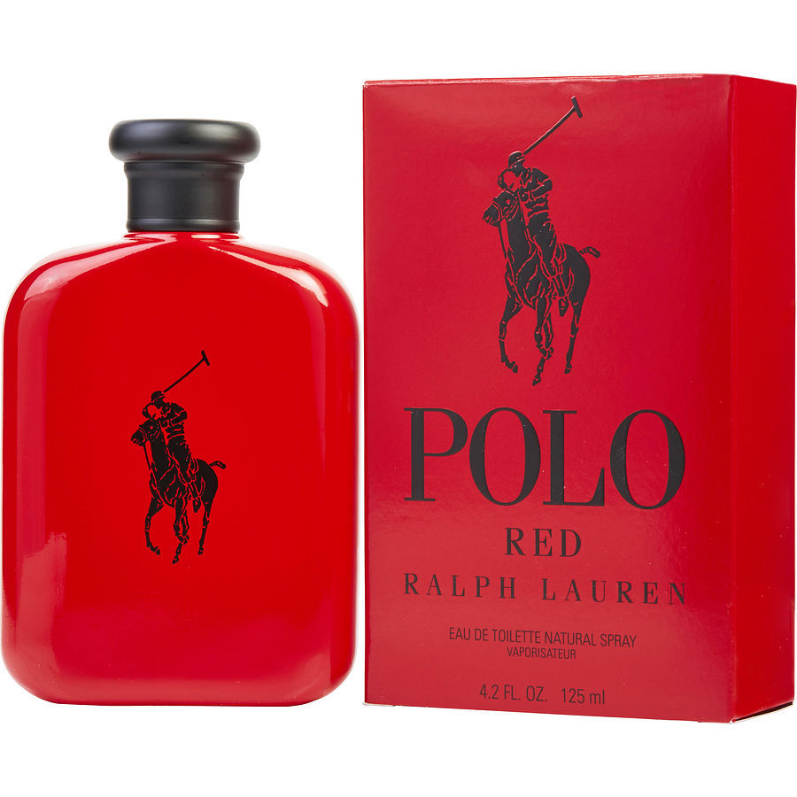 Polo Red Cologne Perfume Ralph Lauren 4.2 oz 125 ml EDT Spray For Men New Boxed