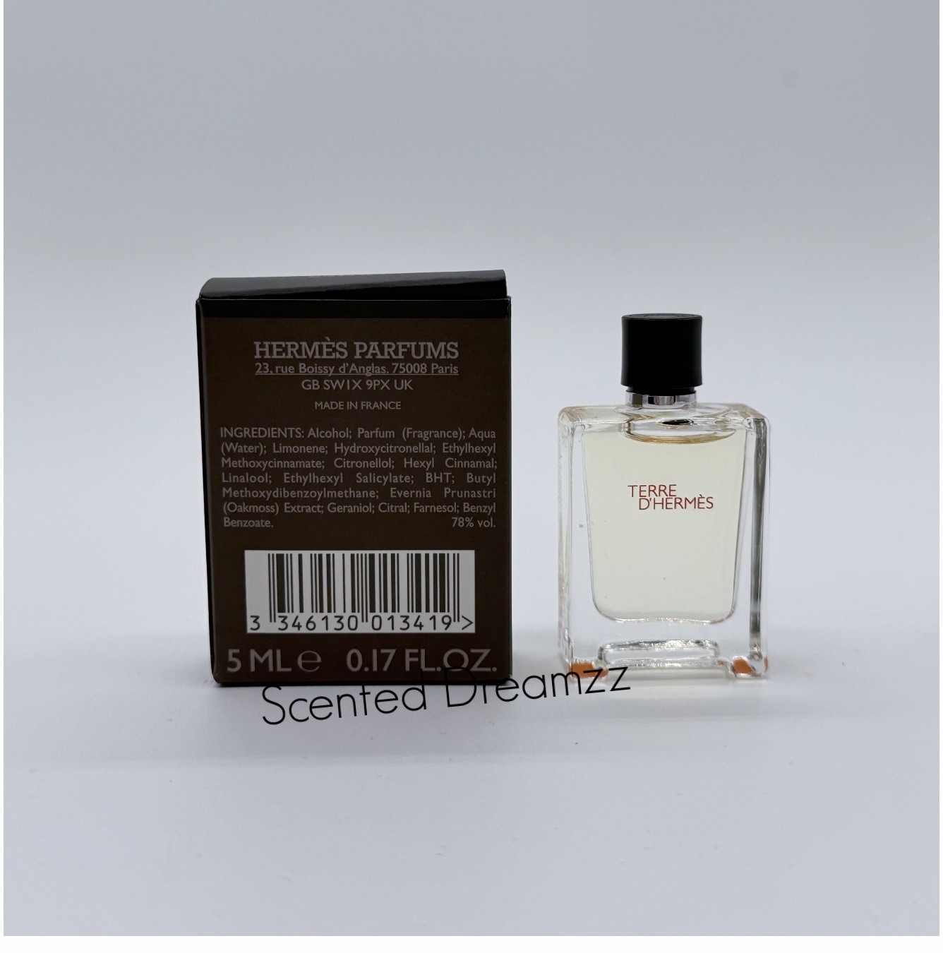 Terre D’Hermes Eau De Toilette 5ml/0.17oz Miniature New In Box
