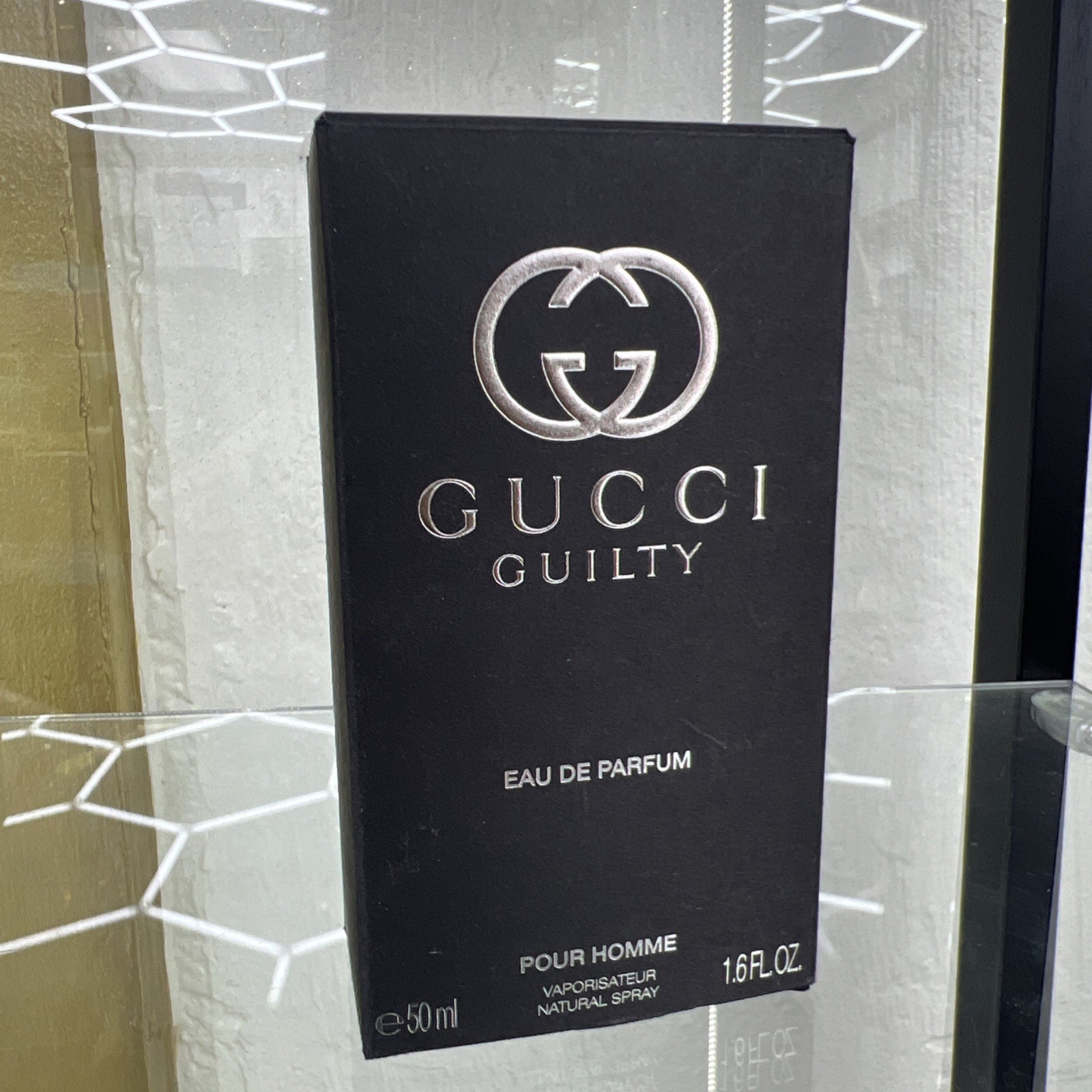 EMPTY BOX! Guilty Pour Homme Eau de Parfum / Gucci EDP 1.6 oz (50 ml) EMPTY BOX!