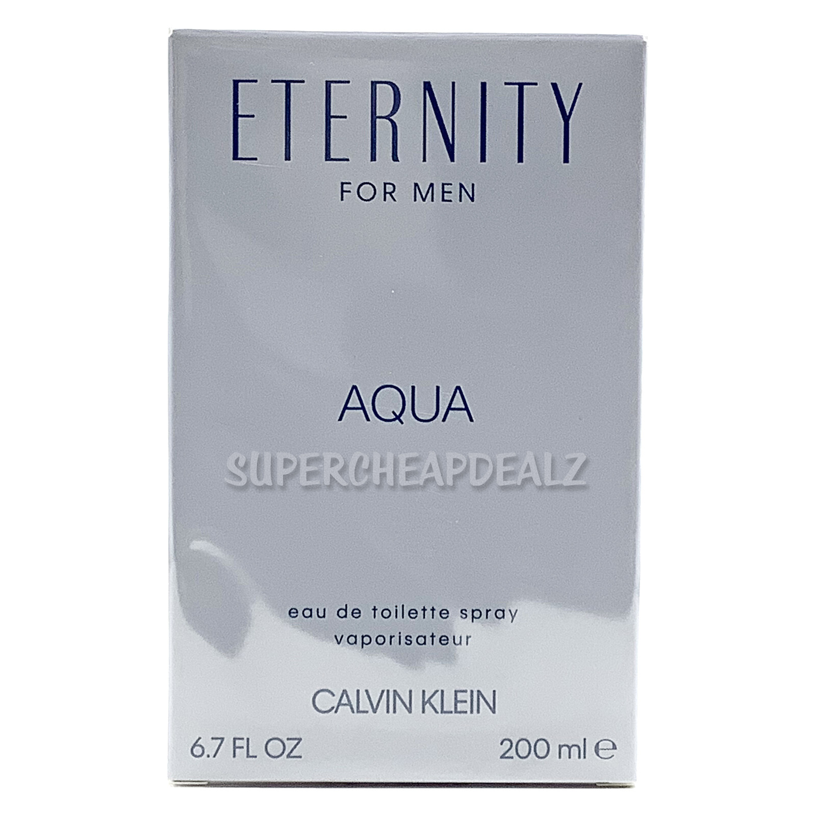 Eternity Aqua by Calvin Klein for Men 6.7 oz EDT Spray NEW 100% AUTHENTIC