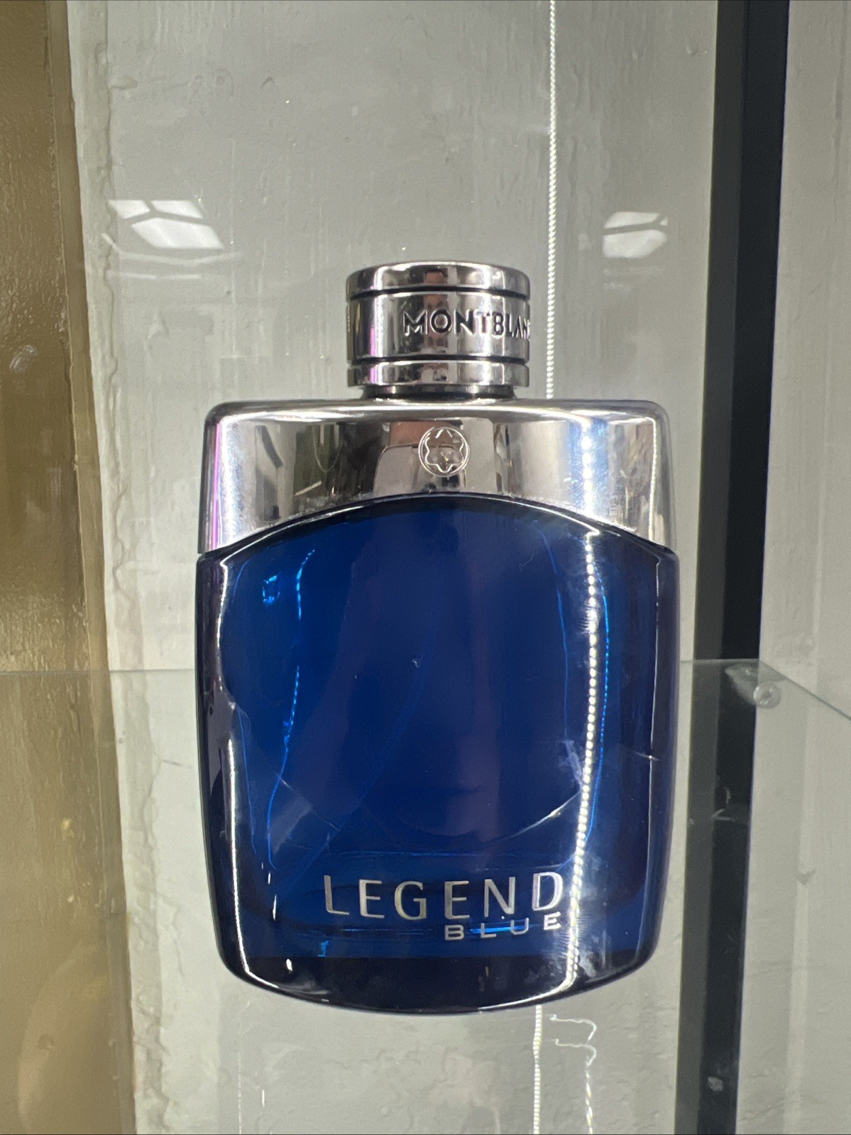 EMPTY BOTTLE Montblanc Legend Blue EDP 3.3 OZ Cologne for Men EMPTY BOTTLE