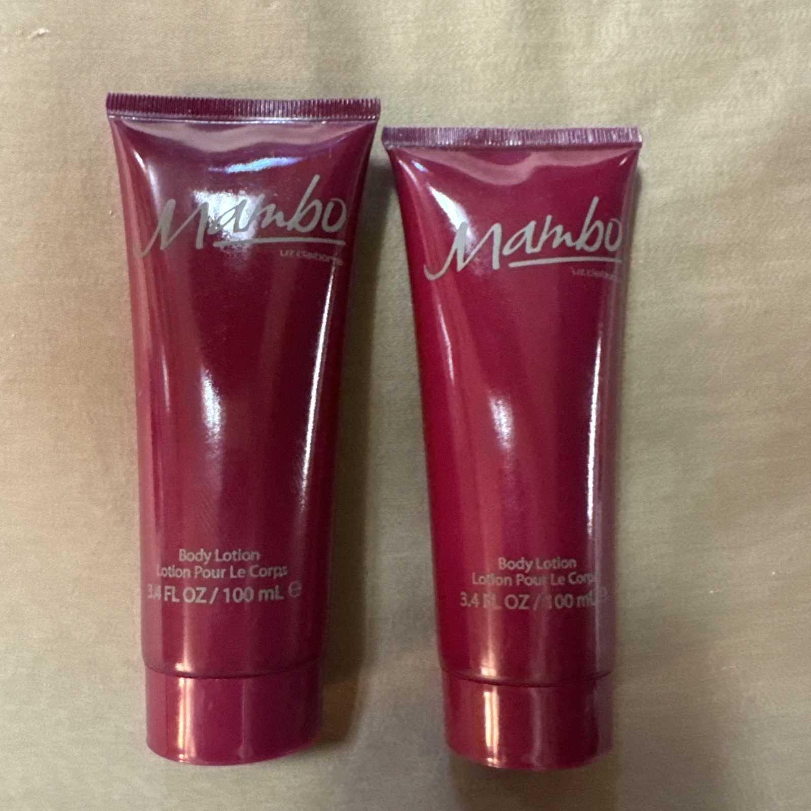 2 Lot Liz Claiborne Mambo For Men Body Moisturizer 3.4 FL. OZ.