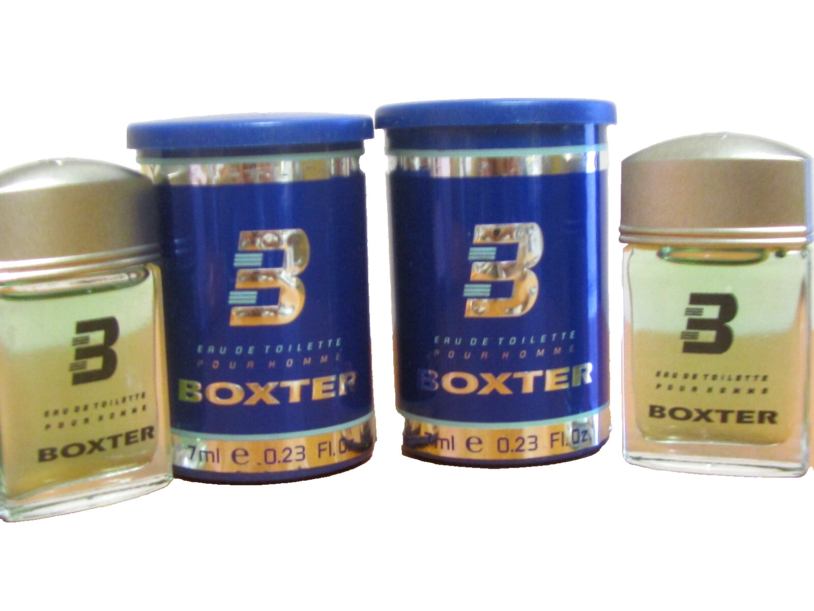Lot of 2 Pcs ) BOXTER For Men Colonge 7 ml / 0,23 fl oz EDT Miniature