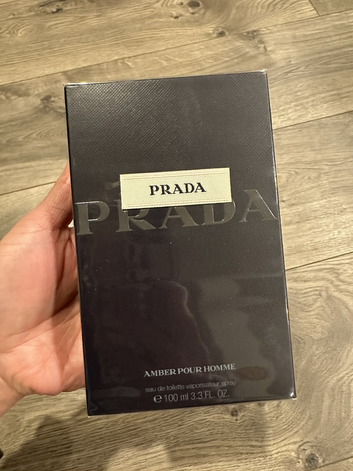 NIB Prada AMBER POUR HOMME 3.3 oz. Eau de Toilette Spray for Men