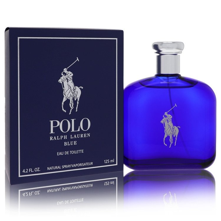 Polo Blue by Ralph Lauren Eau De Toilette Spray 4.2 oz For Men Brand New In Box