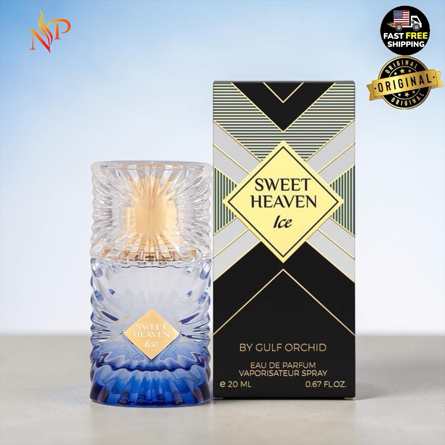 Sweet heaven ICE by Gulf Orchid Eau de parfum 3.4floz/100ml | Made In U.A.E