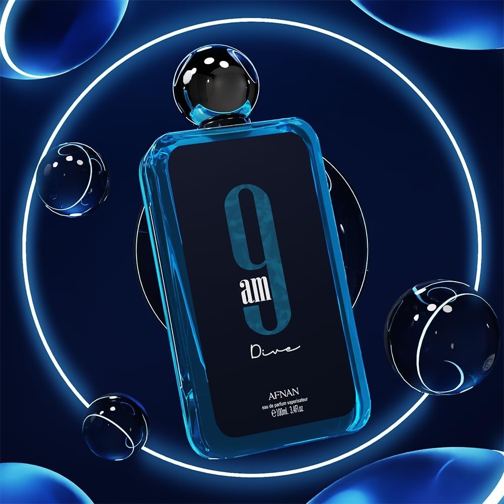 Afnan 9 AM Dive Eau De Parfum — 3.4 oz | Unisex | Brand New & Factory Sealed