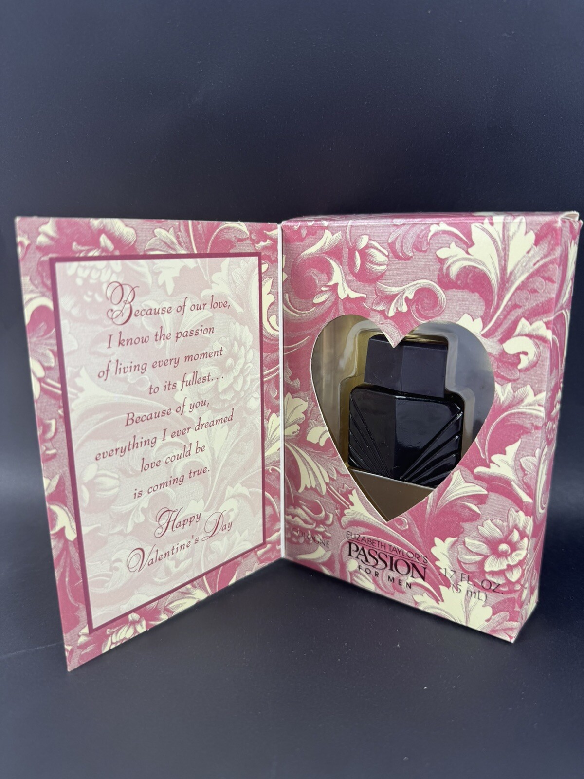 Vintage PASSION Elizabeth Taylor – Men Cologne – .17 fl oz, 5 ml – Hallmark Box