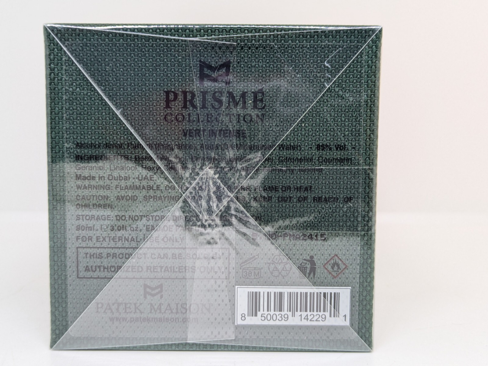 Patek Maison VERT INTENSE PRISME Collection 3.0oz EDP NEW-SEALED 100% Authentic.