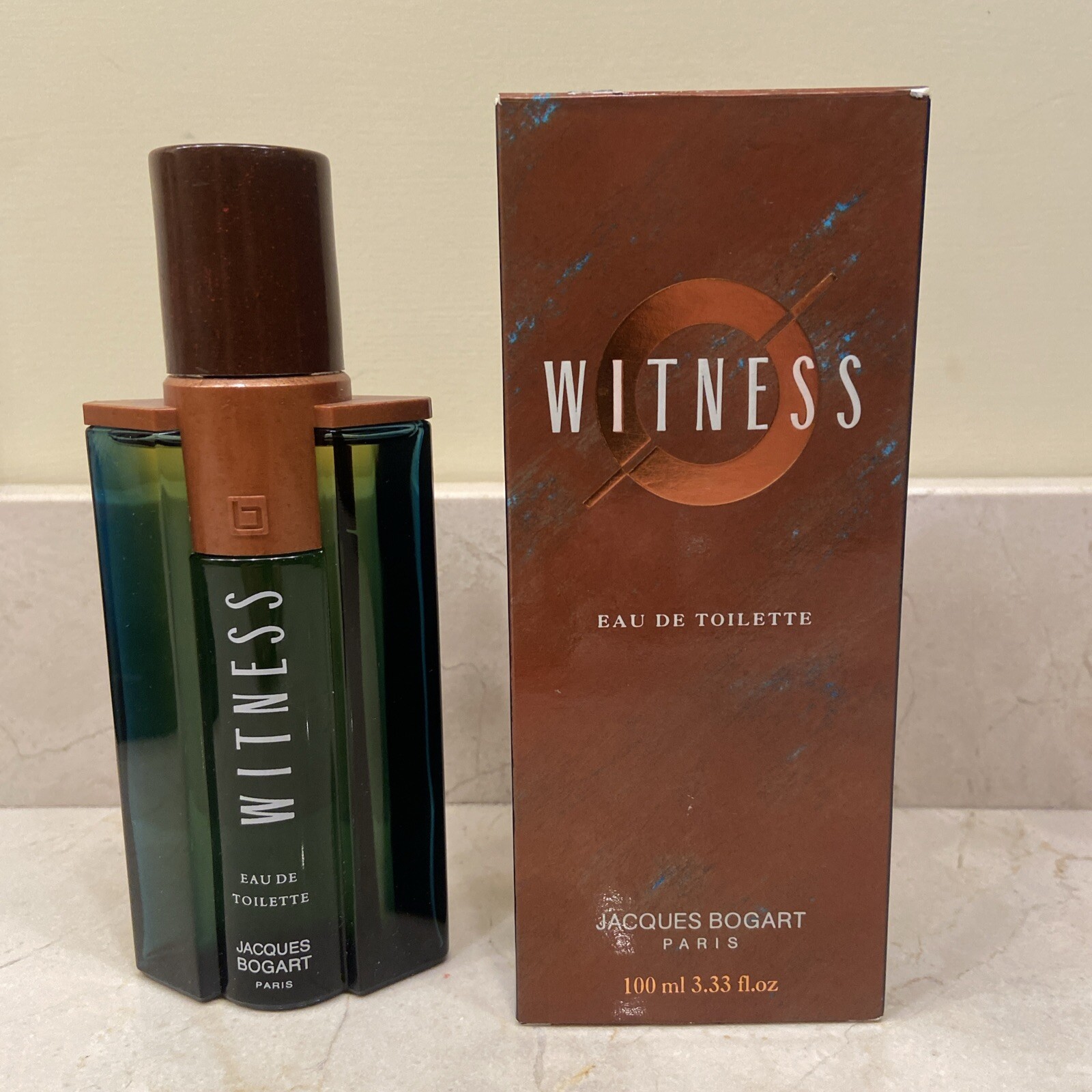 WITNESS for Men by Jacques Bogart 3.33 fl oz Eau de Toilette Splash-New In Box