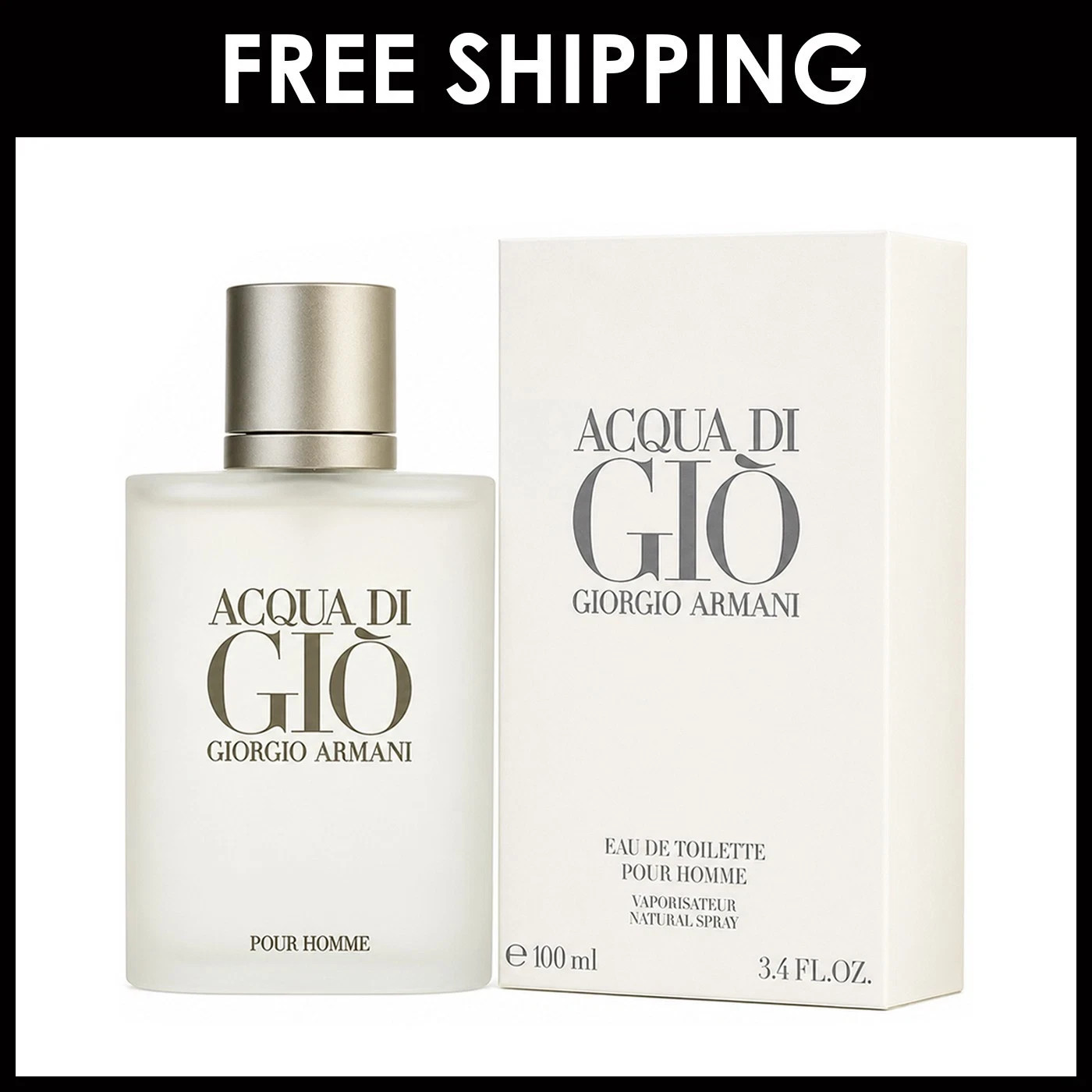 Acqua Di Gio by Giorgio Armani Cologne for Men EDT 3.3 / 3.4 oz New In Box