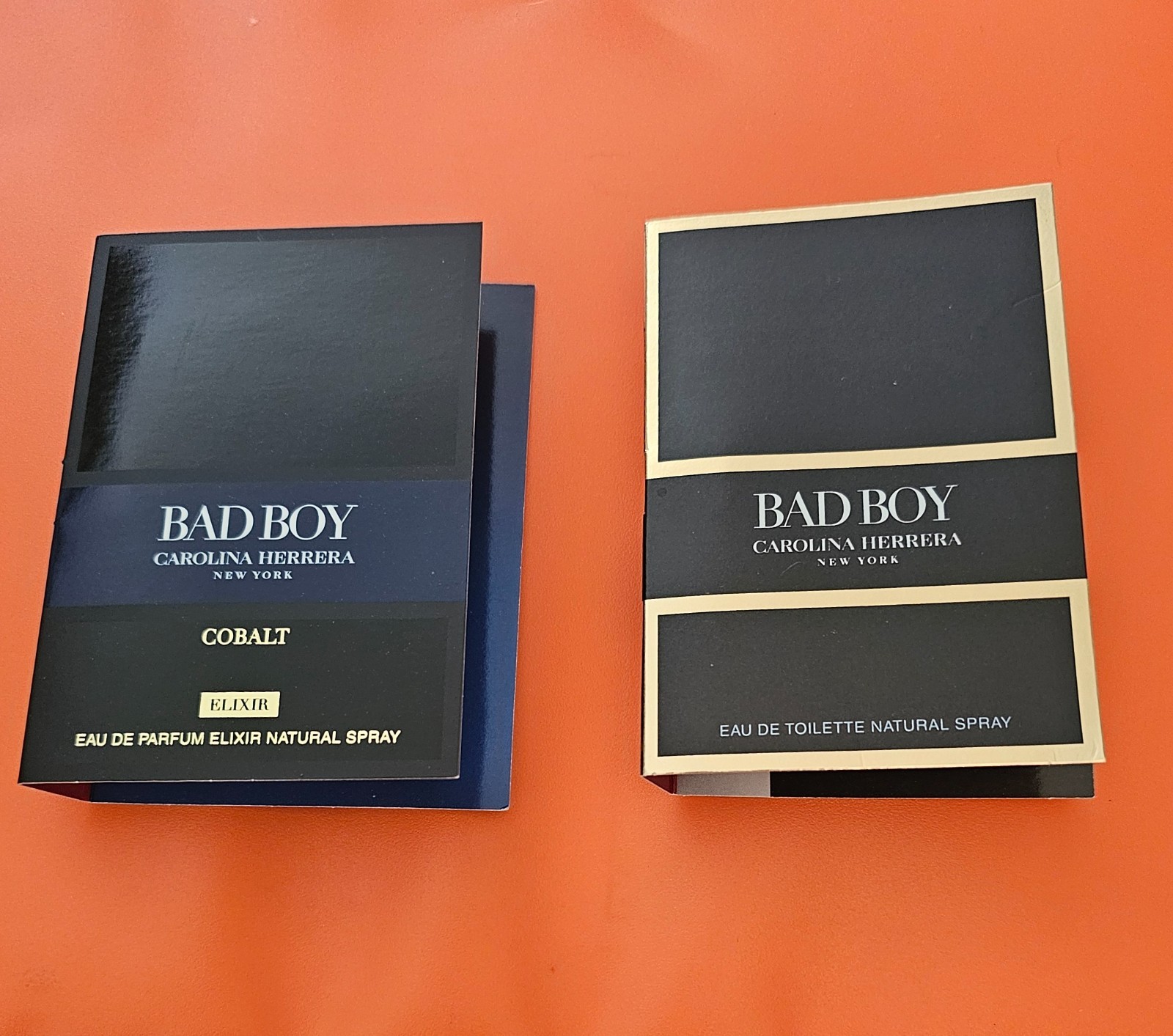 CAROLINA HERRERA Bad Boy & BadBoy Cobalt Eau de Parfum Elixir Spray 2 Samples