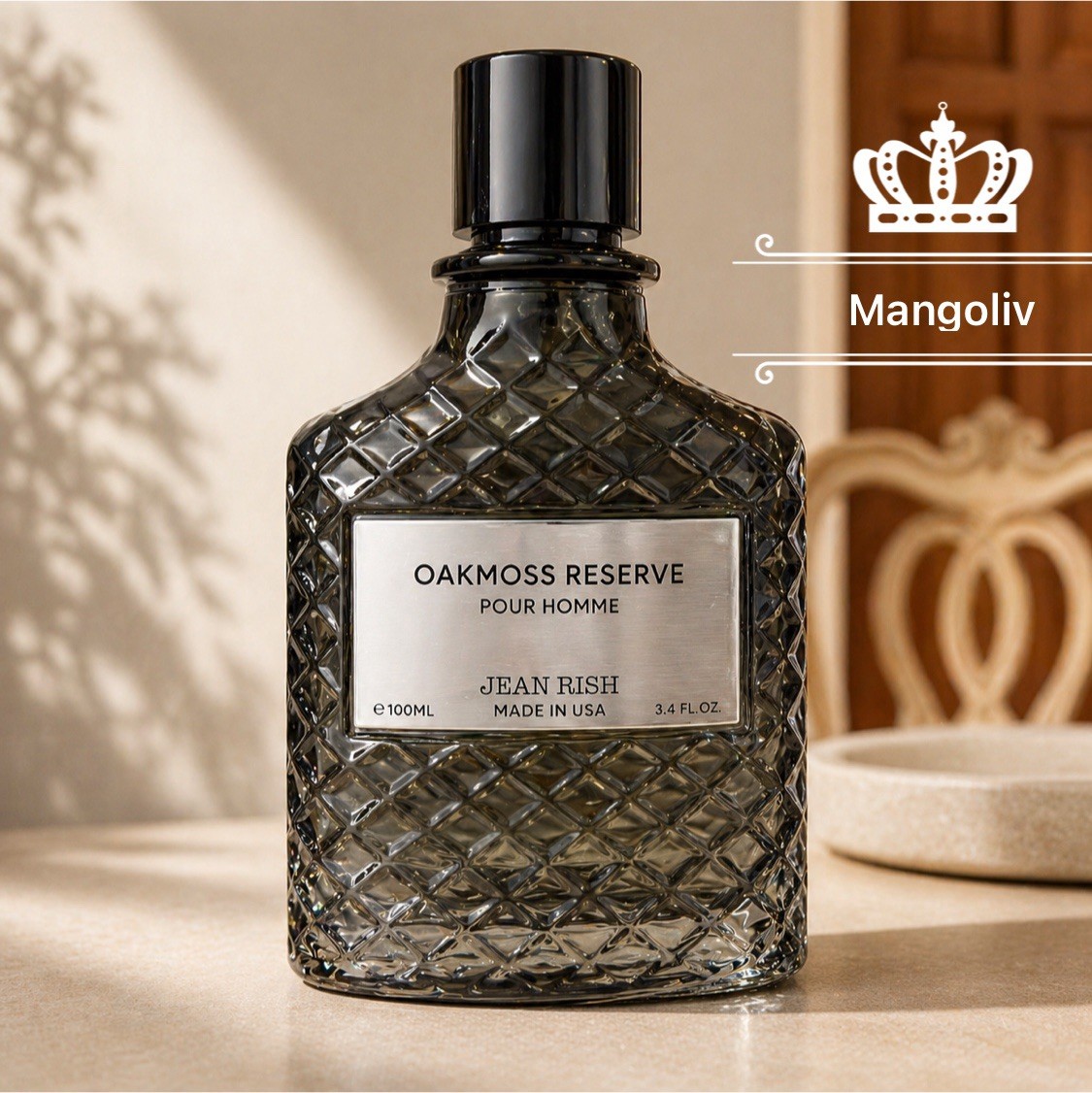Oakmoss Reserve By Jean Rish Eau De Parfum For Men 3.4 oz 100 mL-Classic & Bold