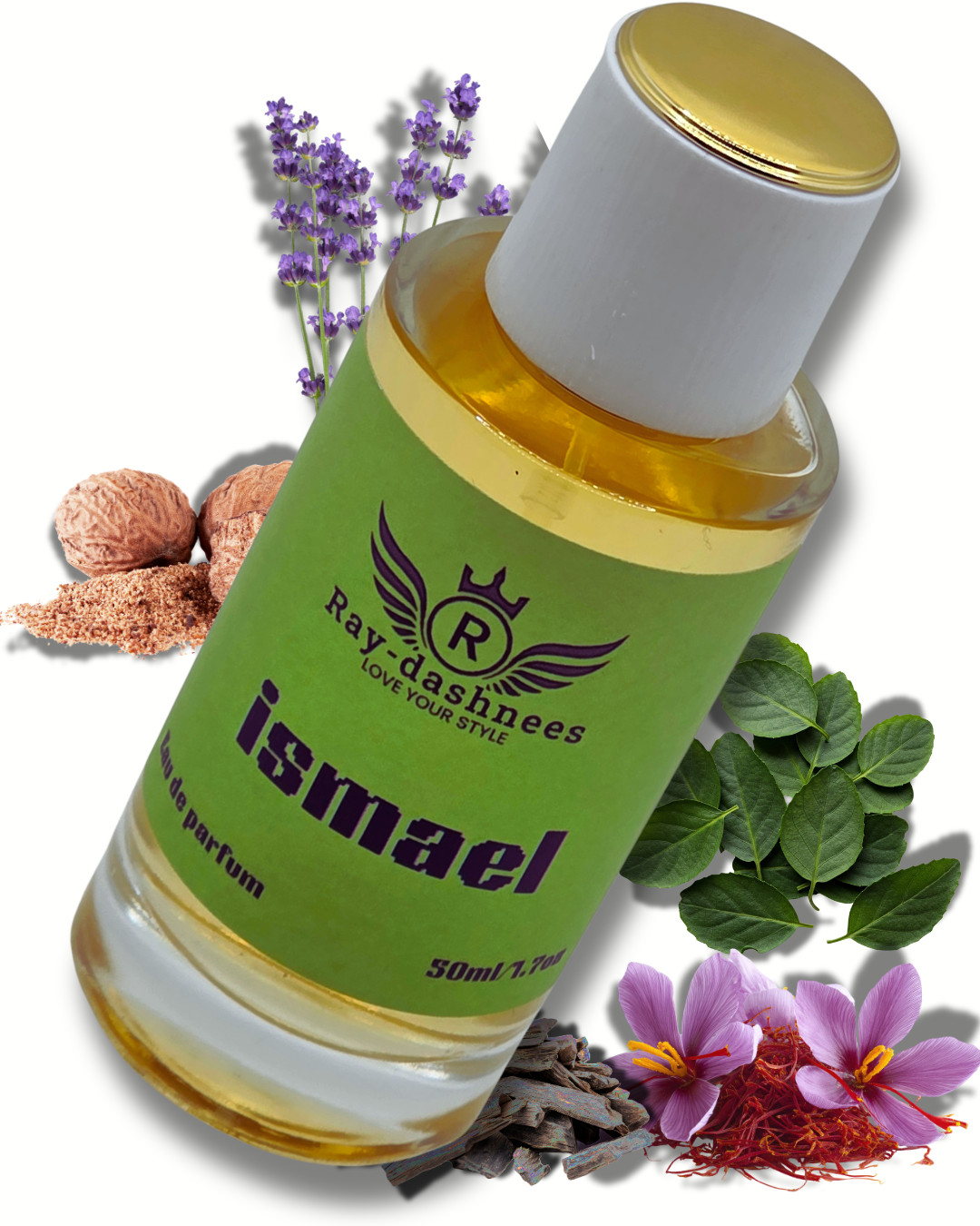 ismael Eau De Parfum Spray 1.7 oz by Ray-dashnees | Oud Spicy Aromatic Musky