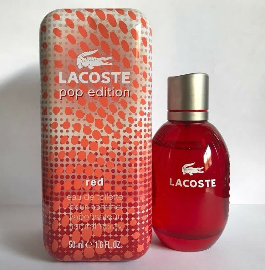 Lacoste Pop Edition Red Eau de Toilette Spray, Regular Size 1.6 fl oz