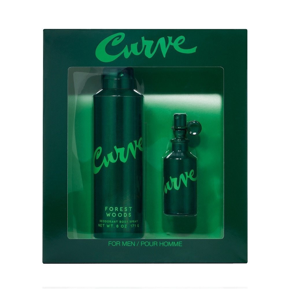 Curve 2 Piece Set Forest Woods Cologne Spray + Deodorant Spray – 1 FL OZ & 6 OZ
