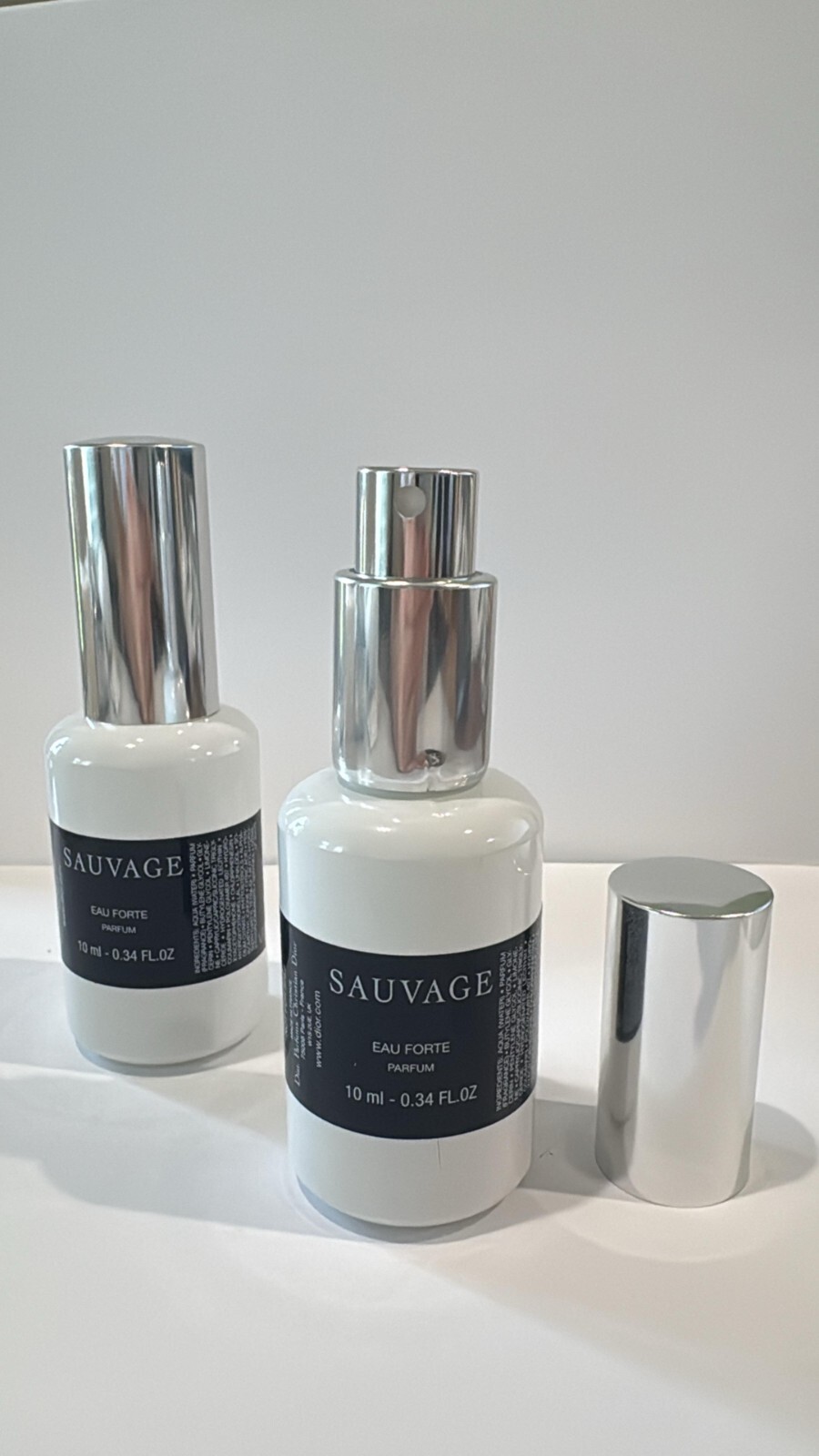 Dior Sauvage Eau Forte Parfum Alcohol Free Mini Travel SPRAY 10ml/0.34fl oz NEW