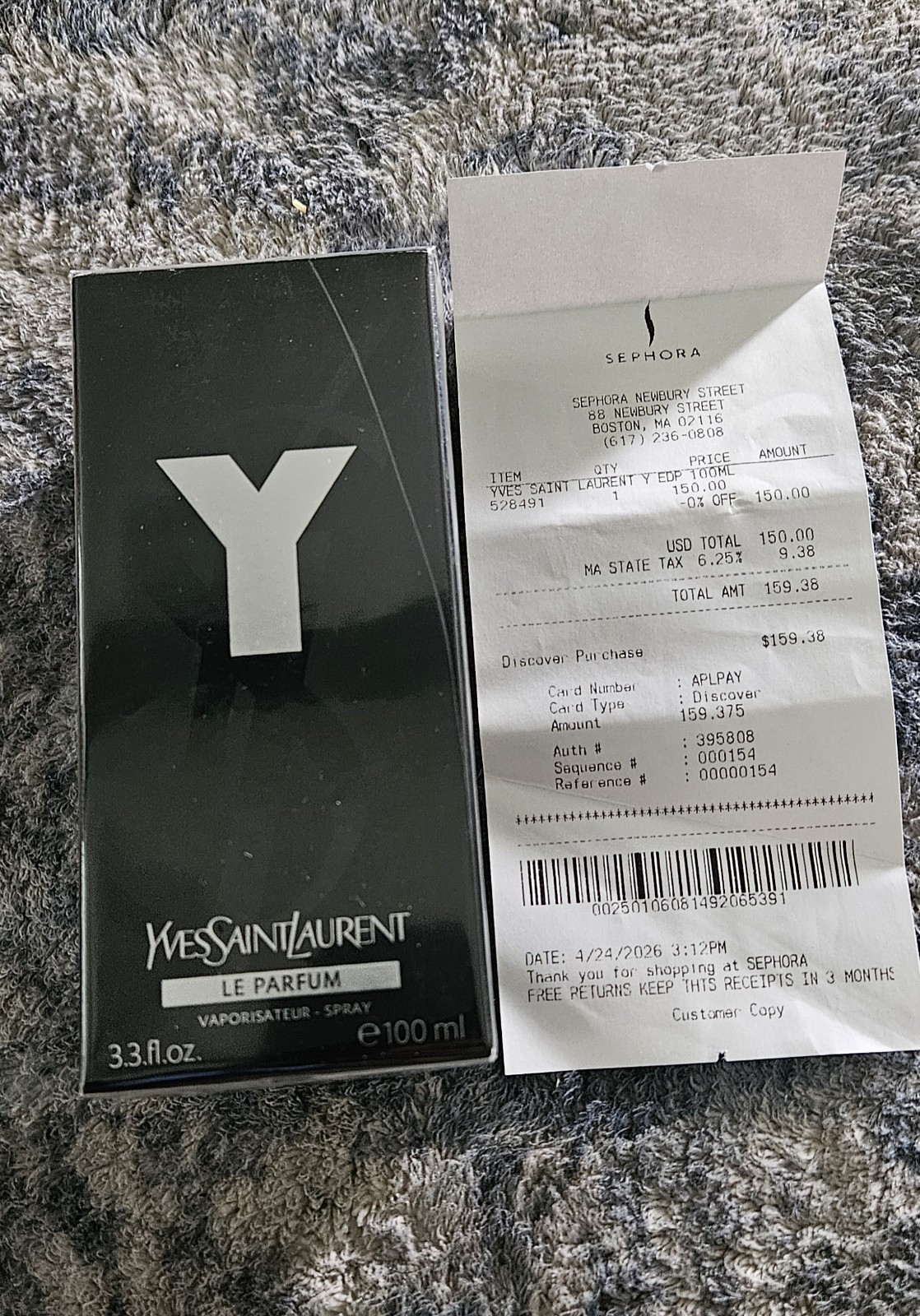 Yves Saint Laurent Y Le Parfum Spray, Regular Size 3.3 fl oz