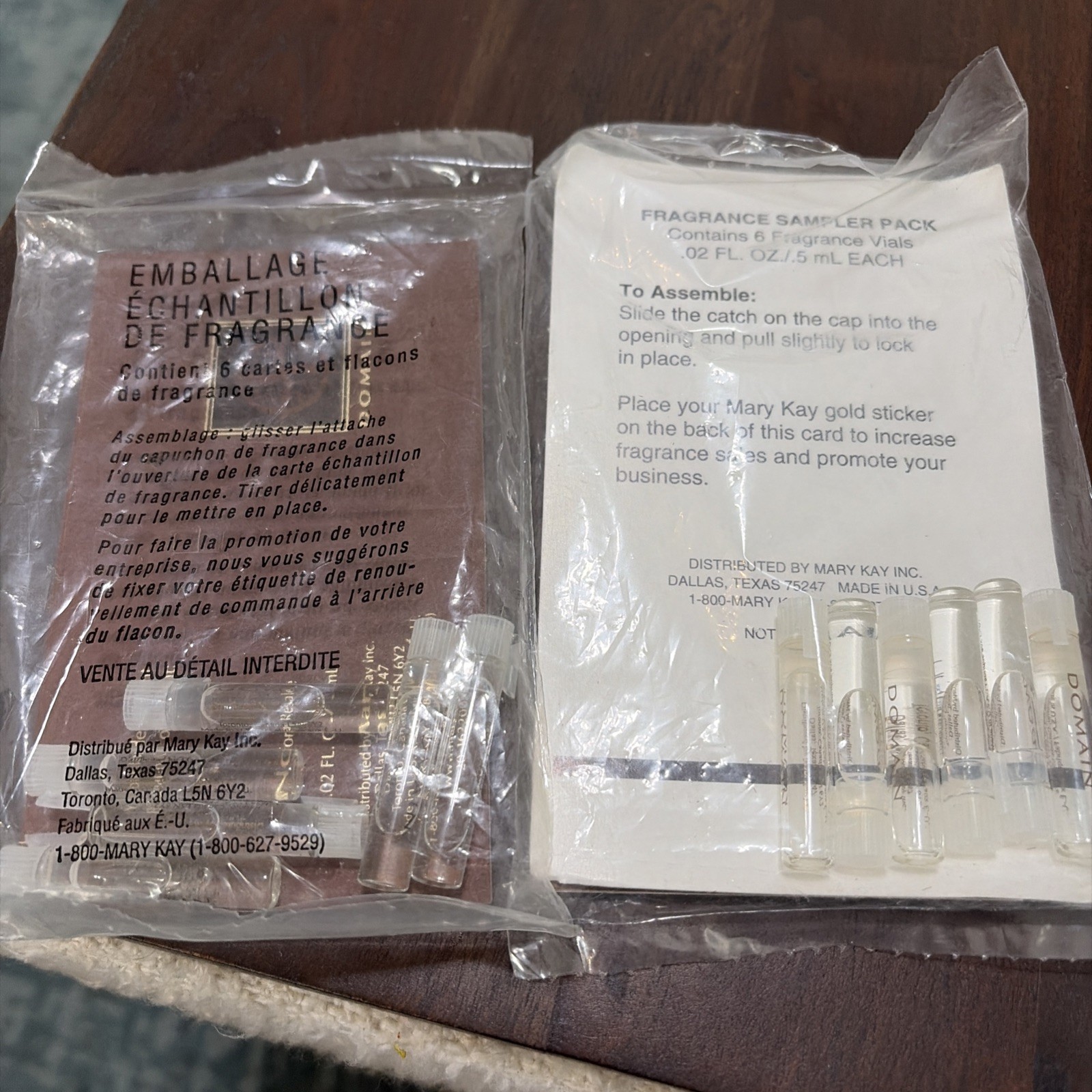Lot of 12 Sealed Mary Kay DOMAIN Cologne Sample Splash Vials Travel Samples NEW
