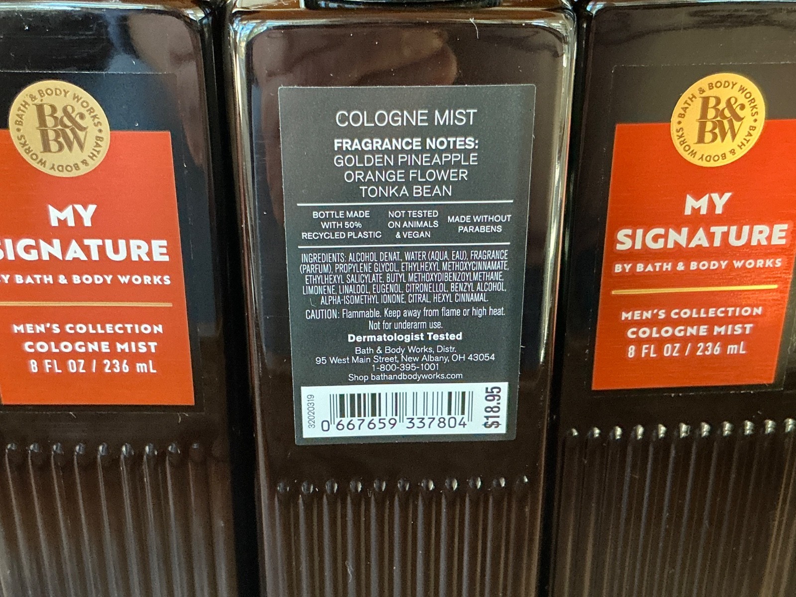 5 (FIVE) MY SIGNATURE 8oz COLOGNE MIST Men’s Collection Bath and & Body Works