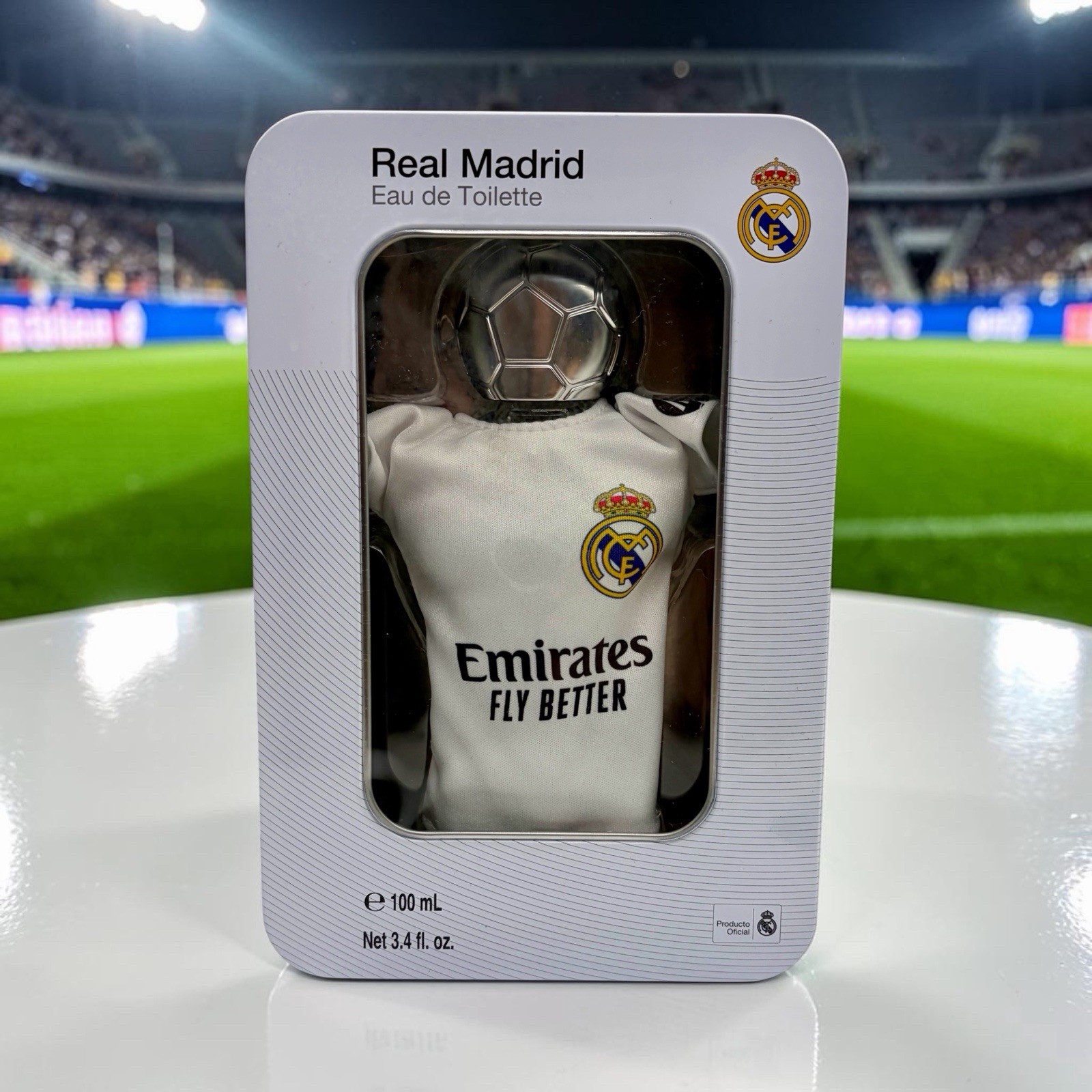 Real Madrid eau de toilette In Tin Box With Mini Jersey – Collectors Edition